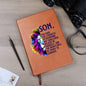 Believe in Yourself - Graphic Leather Journal for Son