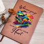 Wherever You Go - Graphic Leather Journal