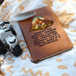 Embrace the Journey - Graphic Leather Journal