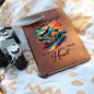 Wherever You Go - Graphic Leather Journal