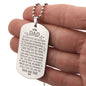New Dad from Baby - My Little Eyes - Engraved Dog Tag Necklace