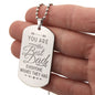 The Best Dad - Engraved Dog Tag Necklace