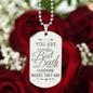 The Best Dad - Engraved Dog Tag Necklace