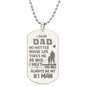 Gift for Dad from Daughter - My #1 Man - Engraved Dog Tag Necklace