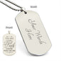 The Best Dad - Engraved Dog Tag Necklace