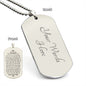 New Dad from Baby - My Little Eyes - Engraved Dog Tag Necklace