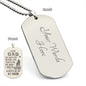 Gift for Dad from Daughter - My #1 Man - Engraved Dog Tag Necklace