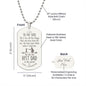To the Best Dad from Daughter - Engraved Dog Tag Necklace
