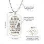 Gift for Dad from Daughter - My #1 Man - Engraved Dog Tag Necklace