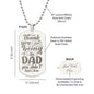 The Dad You Didn't Have To Be - Engraved Dog Tag Necklace