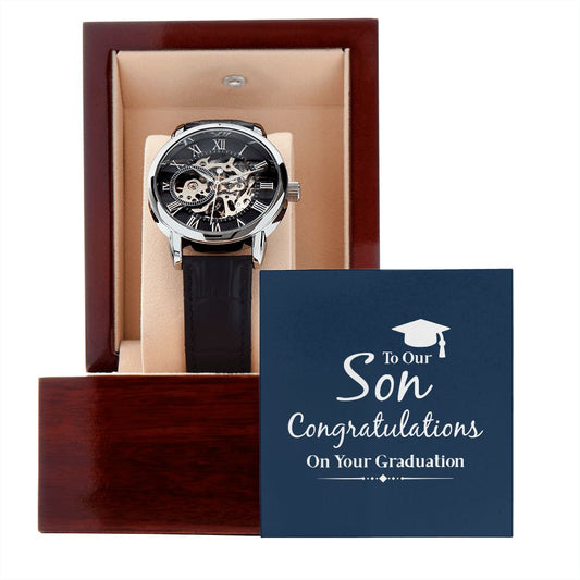 Gift for Son - Graduation - Openwork Watch