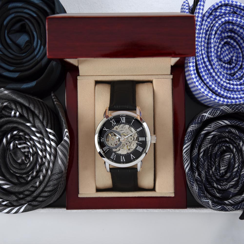 Father's Day Gift for Husband Openwork Watch