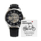 Gift for Husband - Happy Anniversary - Openwork Watch