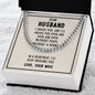 To My Husband - I Choose You - Cuban Link Chain