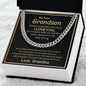 To My Dear Grandson from Grandma - Cuban Link Chain