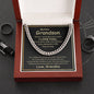 To My Dear Grandson from Grandma - Cuban Link Chain