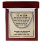 To My Son - Believe in Yourself - Cuban Link Chain