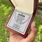 To My Husband - I Choose You - Cuban Link Chain