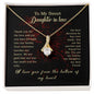To My Sweet Daughter In Law - Alluring Beauty Necklace