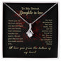 To My Sweet Daughter In Law - Alluring Beauty Necklace