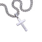 To My Man - Personalized Cross Necklace on Cuban Chain