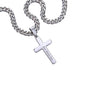 Gift for Son from Mom - Stand Tall - Personalized Cross on Cuban Chain