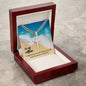 To My Man - Personalized Cross Necklace on Cuban Chain
