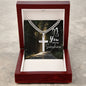 You Are My Sonshine - Personalized Cross Necklace on Cuban Chain
