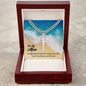 To My Man - Personalized Cross Necklace on Cuban Chain