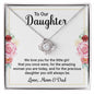 To Our Daughter - Love Knot Necklace