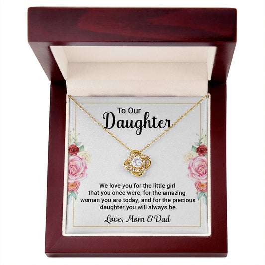To Our Daughter - Love Knot Necklace