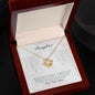 Gift for Daughter - Love of My Life - Love Knot Necklace