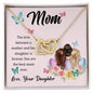 Best Mom Ever from Daughter - Interlocking Hearts Necklace
