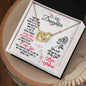 To My Daughter - My Baby Girl - Interlocking Hearts Necklace