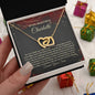Christmas Poem For Her - Interlocking Hearts Necklace