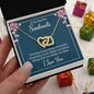 To My Beautiful Soulmate - Interlocking Hearts Necklace