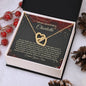 Christmas Poem For Her - Interlocking Hearts Necklace
