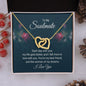 To My Soulmate - The Woman of My Dreams - Interlocking Hearts Necklace