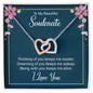To My Beautiful Soulmate - Interlocking Hearts Necklace