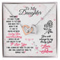To My Daughter - My Baby Girl - Interlocking Hearts Necklace
