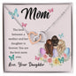 Best Mom Ever from Daughter - Interlocking Hearts Necklace
