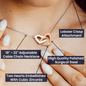 To My Daughter - My Baby Girl - Interlocking Hearts Necklace