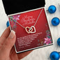 Personalized Christmas Wishes - Interlocking Hearts Necklace