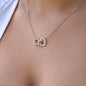 To My Beautiful Soulmate - Interlocking Hearts Necklace