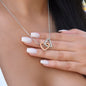 To My Daughter - My Baby Girl - Interlocking Hearts Necklace