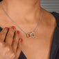 Christmas Poem For Her - Interlocking Hearts Necklace