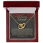 Christmas Poem For Her - Interlocking Hearts Necklace
