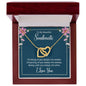 To My Beautiful Soulmate - Interlocking Hearts Necklace