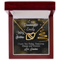 Merry Christmas To My Granddaughter - Interlocking Hearts Necklace