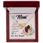 Best Mom Ever from Daughter - Interlocking Hearts Necklace